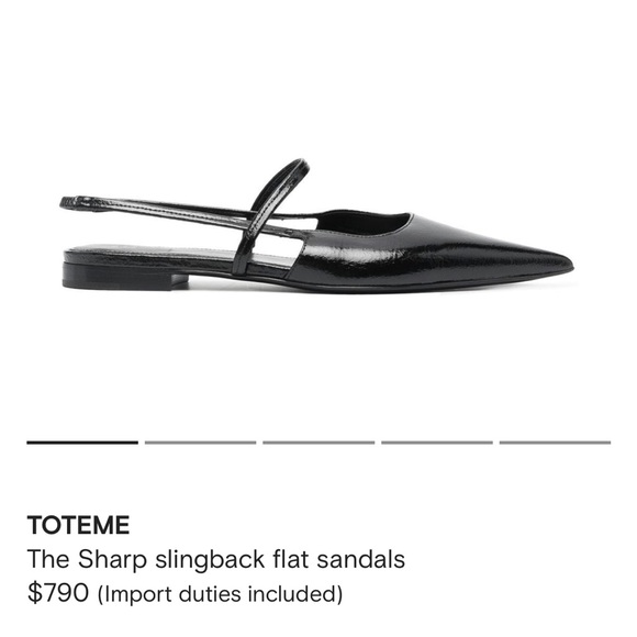TOTEME
The Sharp slingback flat sandals - Picture 1 of 9